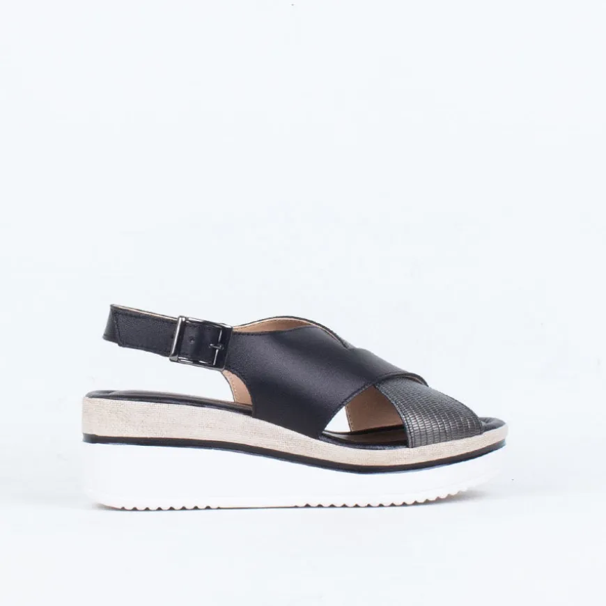 Lugo Wedge Sandal^Sundowner - Italy Discount